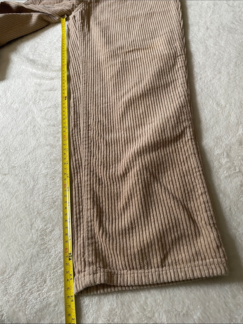 SO Goods for Life beige corduroy pants 7/28W high-rise, straight-leg - Picture 11 of 11